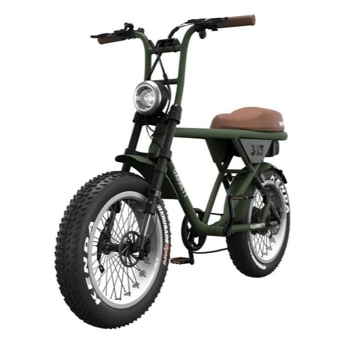 Fatbike Électrique Biplace Cargo Garrett Miller Z Pneus Off Road / Vert