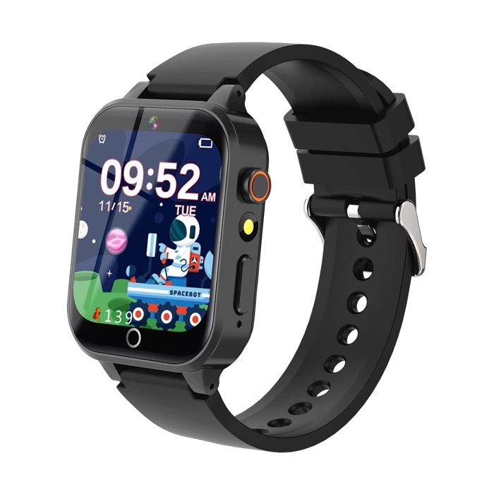 Montre connectée pour enfants avec 26 jeux de réflexion écran tactile caméra HD réveil et jouets pour les 4 à 12 ans