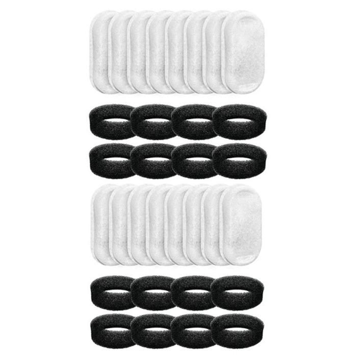 16 Jeux de Filtres de Fontaine à Eau pour Chat pour 108Oz/32L et 67Oz/2L Débit DEau Réglable Fontaine DEau pour Animaux de