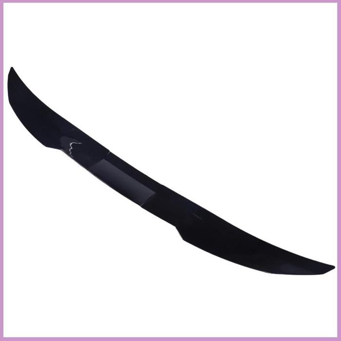 Cocosity Aileron de coffre arrière de voiture Car Rear Tail Trunk Spoiler 117-128cm Adjustable moto becquet Noir brillant + noir