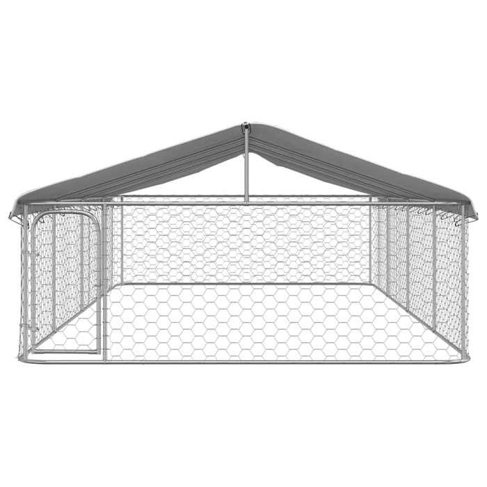 BEL ACHAT*Chenil extérieur - Parc de jeu et d’exercice - avec toit 600x300x150 cm Promo904664