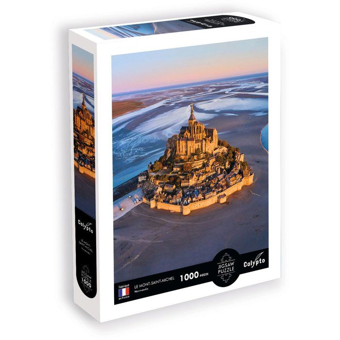 Puzzle - SENTOSPHERE - Calypto - 1000 pièces - Le Mont-Saint-Michel - Normandie - Toucher soyeux - Dès 9 ans Puzzle - SENTOSPHERE - Calypto - 1000 pièces - Le Mont-Saint-Michel - Normandie - Toucher soyeux - Dès 9 ans