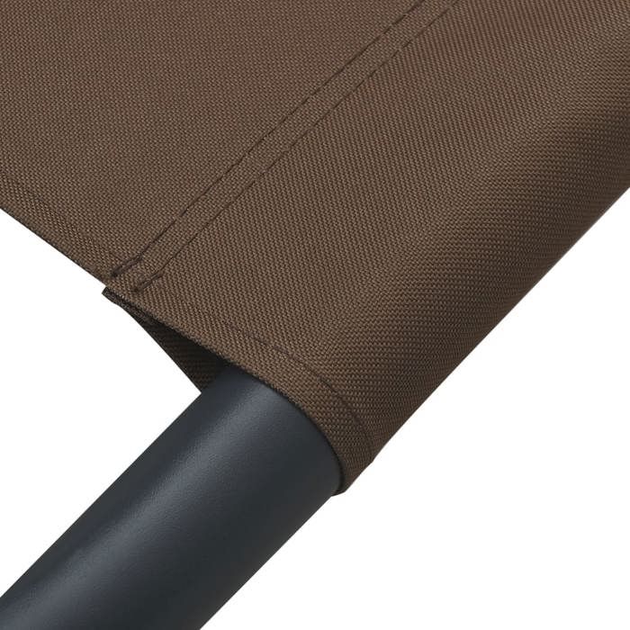 Sale 2026 Lit de repos de jardin - BURKE - Lit dextérieur - avec auvent et oreiller Marron Cc1372