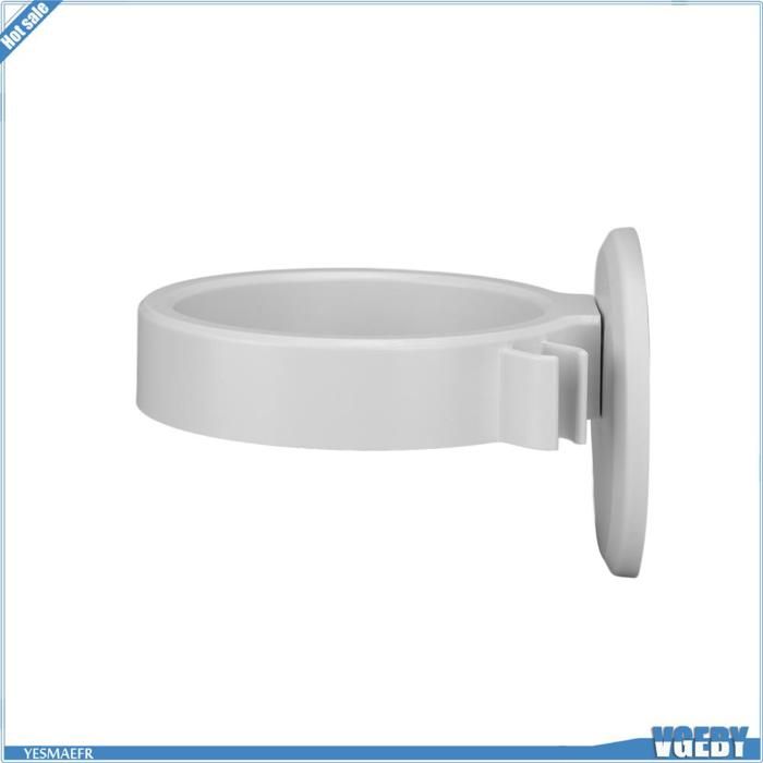 VGEBY Support mural pour sèche-cheveux Wall Mounted Hair Dryer Holder Rack Self Adhesive Space Saving Hair hygiene hydratant Blanc