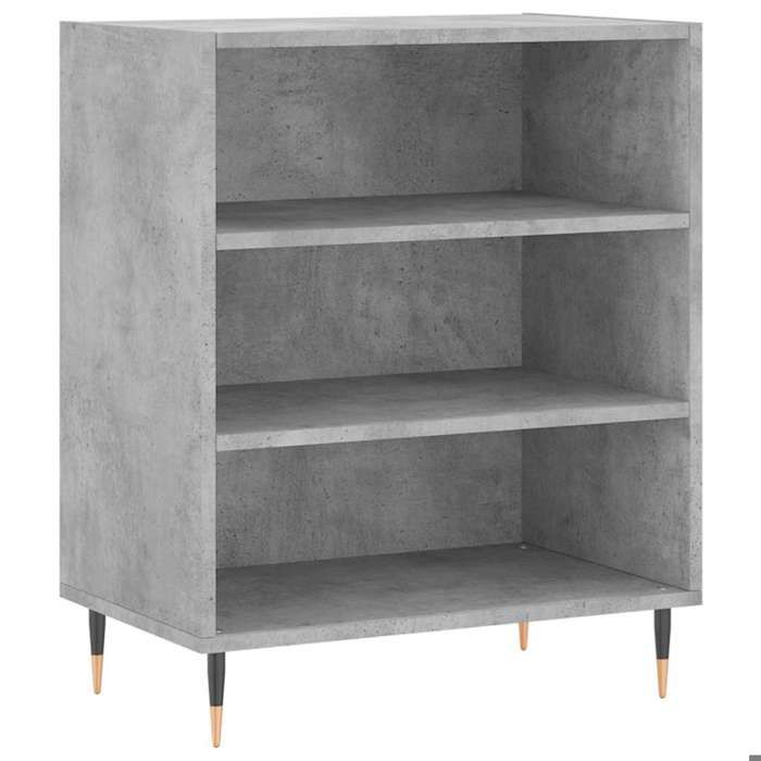 Sarazyj®Buffet de Cuisine KENNETH - ENFILADE - Armoire Bas vitrine gris béton 57x35x70cm - Bois dingénierie - 690758