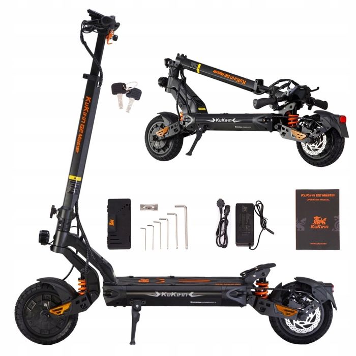 KUKIRIN G2 MASTER ÉDITION 2025 TROTTINETTE ÉLECTRIQUE DOUBLE MOTEUR 1000W BATTERIE 52V 208AH PNEUS 10 POUCES AUTONOMIE 70KM