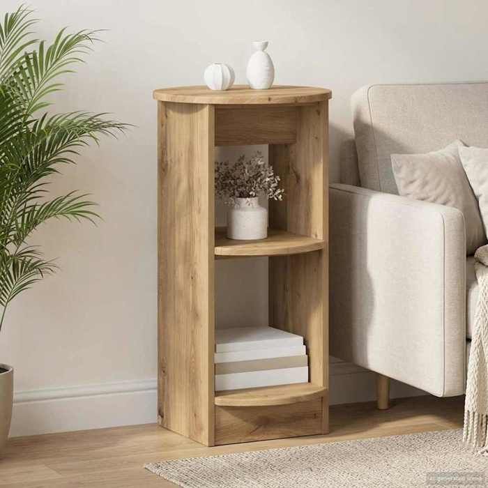 vidaXL Meuble dappoint Chêne Artisanal 40 x 40 x 75 cm 899842