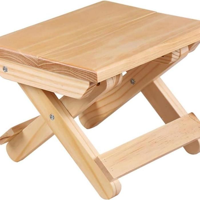 Tabouret pliant en bois tabouret pliable pour usage domestique chaise portable pour le camping et la pêche KLB