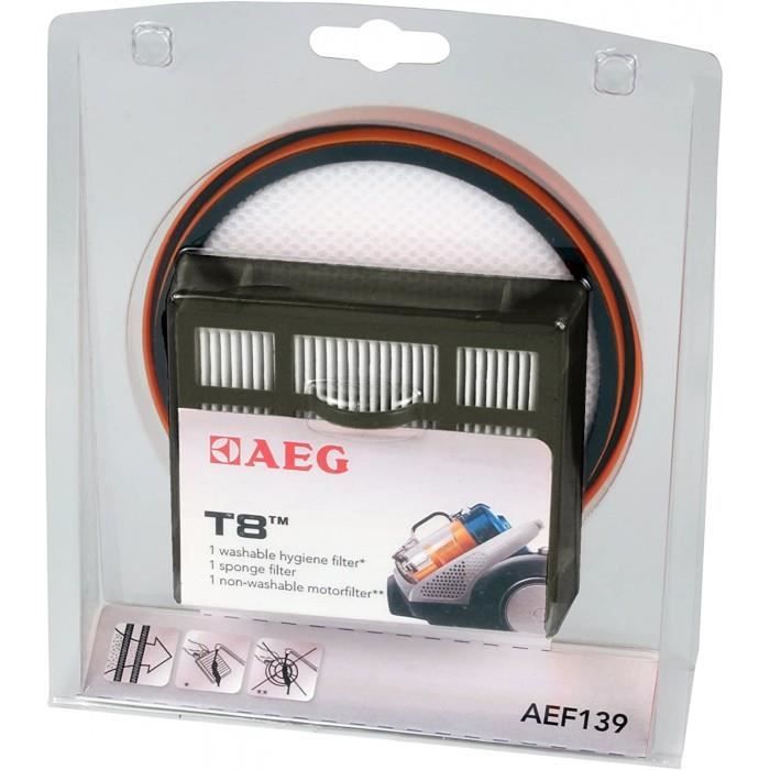 Filtre AEG AE139 – Lot de 3, HEPA, Compatible Aspirateurs T8