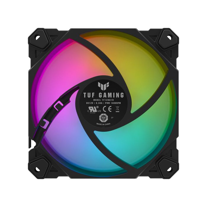 Ventilateur – ASUS – TUF GAMING TF120 ARGB – 120 mm – Éclairage RGB – 29 dB