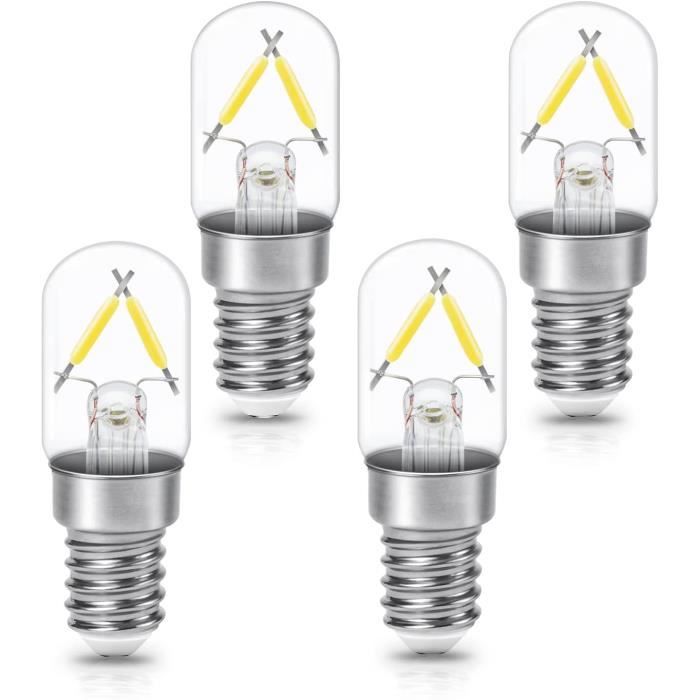 Ampoule LED E14 T20 1.5W pou Réfrigérateur Équivalent 15W,Blanc