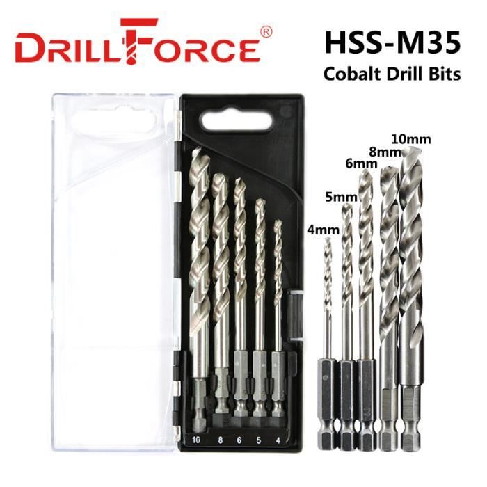 Foret Metaux QUARKZMAN 15Pcs M35 Ensemble De Forets Hélicoïdaux En Foret Metaux QUARKZMAN 15Pcs M35 Ensemble De Forets Hélicoïdaux En