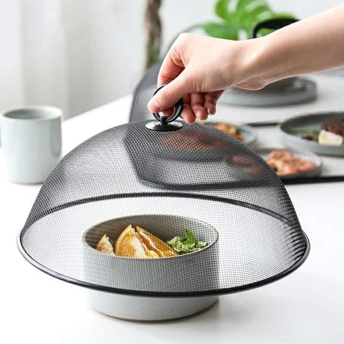 Plat Inox Relaxdays Cloche Alimentaire, Pour Fruits Et Gâteaux, Contre Insectes Cloche Alimentaire Inox