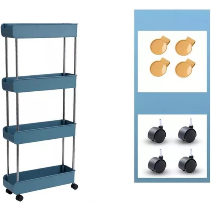Chariot De Rangement à 5 Niveaux,Étagère De Cuisine Avec