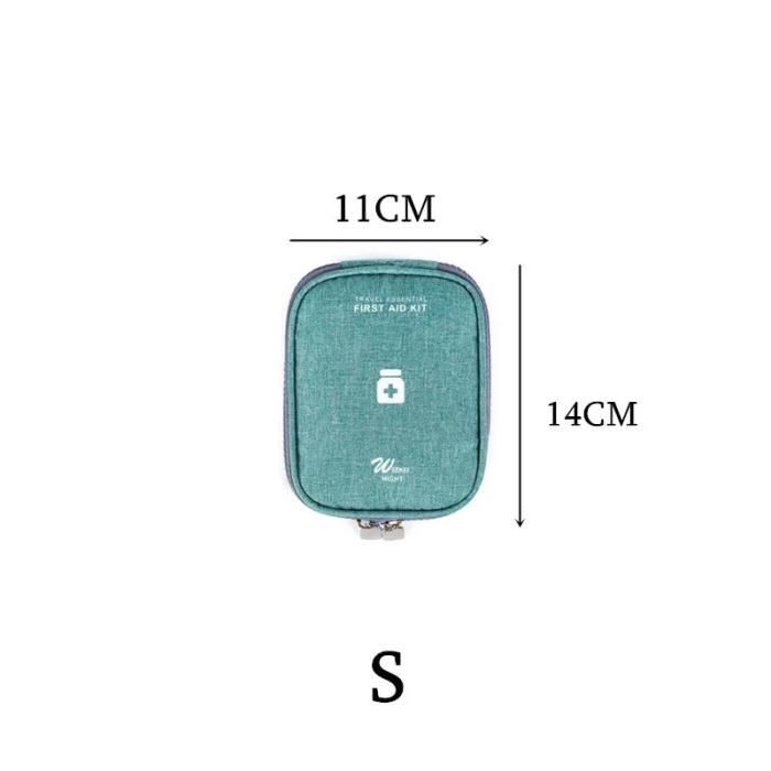 Sac à Médicaments Grande Capacité - Trousse De Toilette Étanchée Voyage Vert (Grand + Petit)
