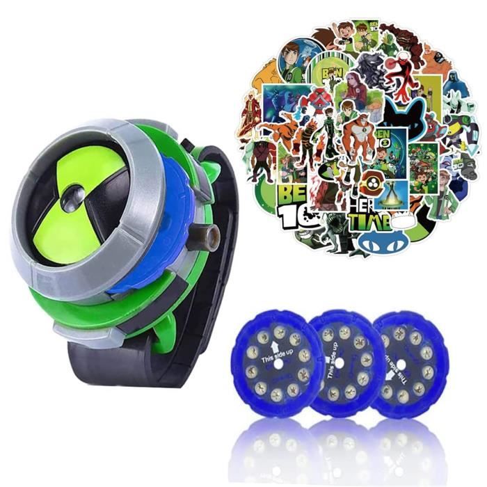 Montre Omnitrix projecteur BEN 10 et autocollants Graffiti 50 pièces/paquet fournitures de fête danniversaire pour enfants
