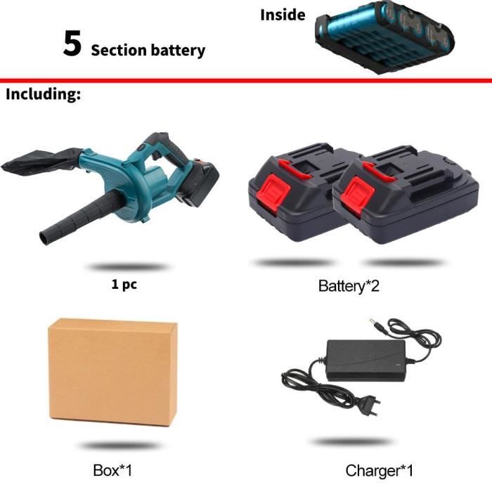 Souffleur à Air Rechargeable Pour Barbecue - Batterie 1800mAh, En Acier Inoxydable, Allumage Rapide Pour Pique-nique, Camping