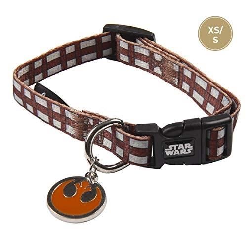 Meilleurs prix pour Collier pour Petit Chien - Star Wars - Chewbacca - Nylon - Tour de cou 22-35 cm - Épaisseur 15 mm