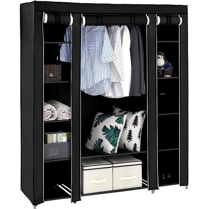 Penderie souple XXL Armoire de Rangement transportable Tissu non