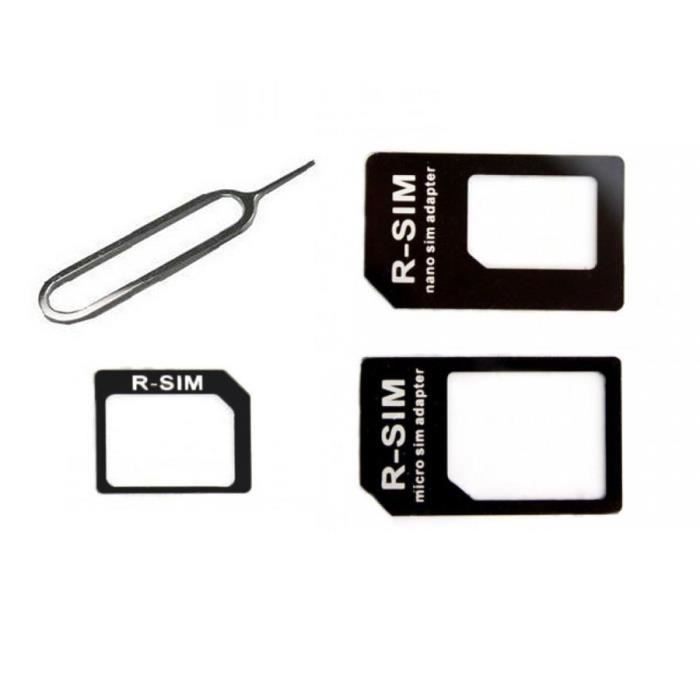 Lot De 5 Adaptateurs Pour Cartes SIM Nano Et Micro SIM Pour Smartphone