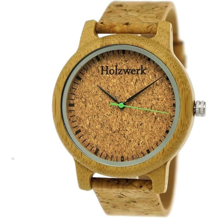 Holzwerk Germany Montre a quartz analogique classique pour homme