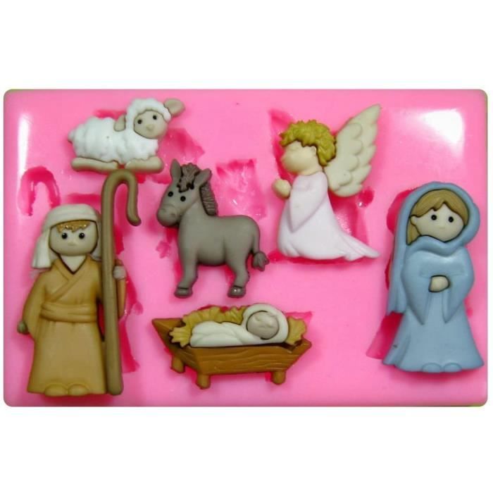 École de Crèche de Noël de Noël gâteau moule moule en silicone pour