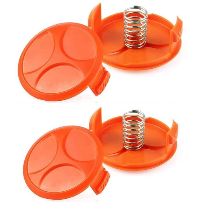 Spool Caps 4 pièces Ressorts Pièces de rechange Accessoires de rechange Couvercle de bobine de fil Compatible avec bobine de rechange 