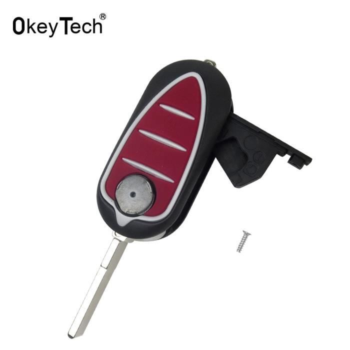 OkeyTech – coque de clé de voiture pliable à 3 boutons, pour