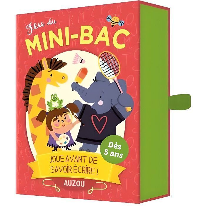 Jeu de cartes - AUZO - Mini-bac pour bébé - Blanc