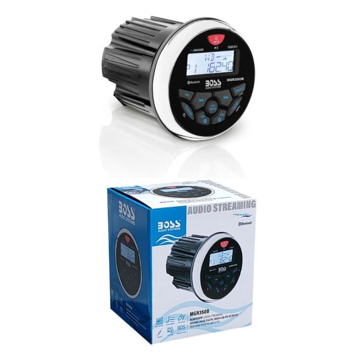 1 stéréo marin BOSS AUDIO SYSTEMS MGR350B Digital Media récepteur Gauge