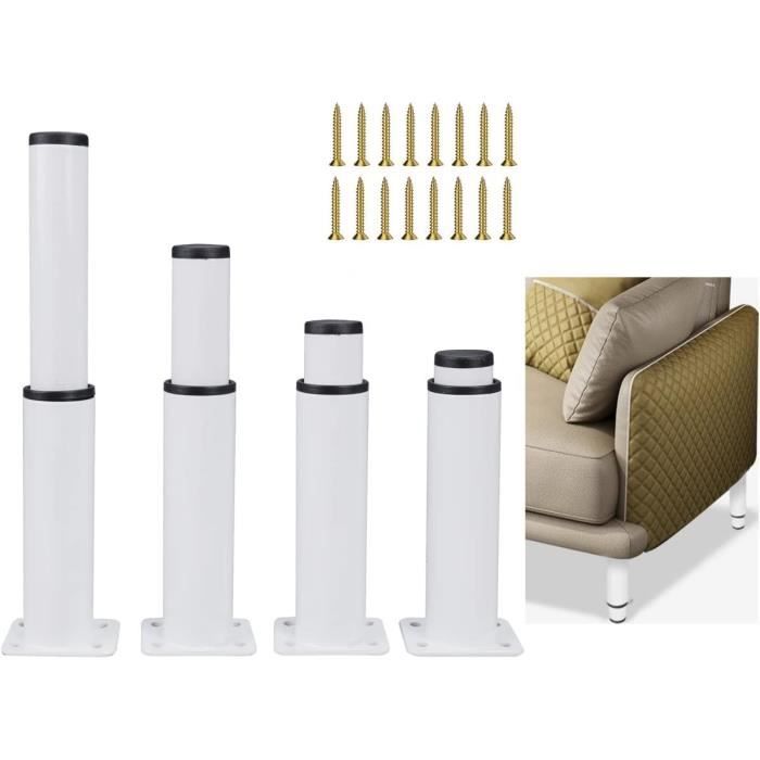 Lot De 4 Pieds Réglables Niveleurs Pour Table De Billard, Baby-Foot Et Tables De Jeu – Stabilité Parfaite En Noir Mat