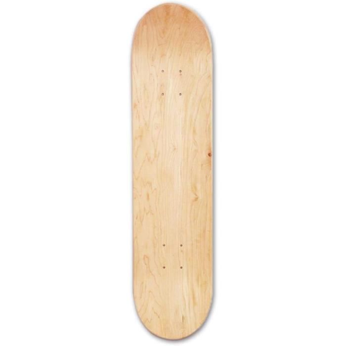 Planche De Skateboard Vierge 43 Cm - Bois D'Érable 7 Couches - DIY Peinture - Léger Et Portable - Pour Enfant Et Ado