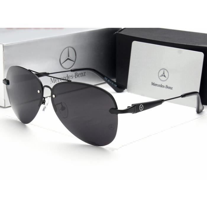 Mercedes Benz 743 lunettes de Soleil Polarisées Hommes de Conception De  Luxe Loisirs Lunettes de Soleil Lunettes Femmes Lunettes - Achat / Vente  lunettes de soleil Homme Noir - Cdiscount