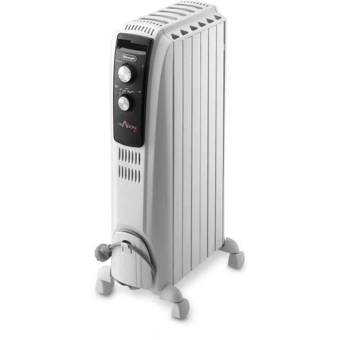 Radiateur à Huile (6 modules) De'Longhi Dragon TRD40615 1500W Blanc -  Cdiscount Bricolage