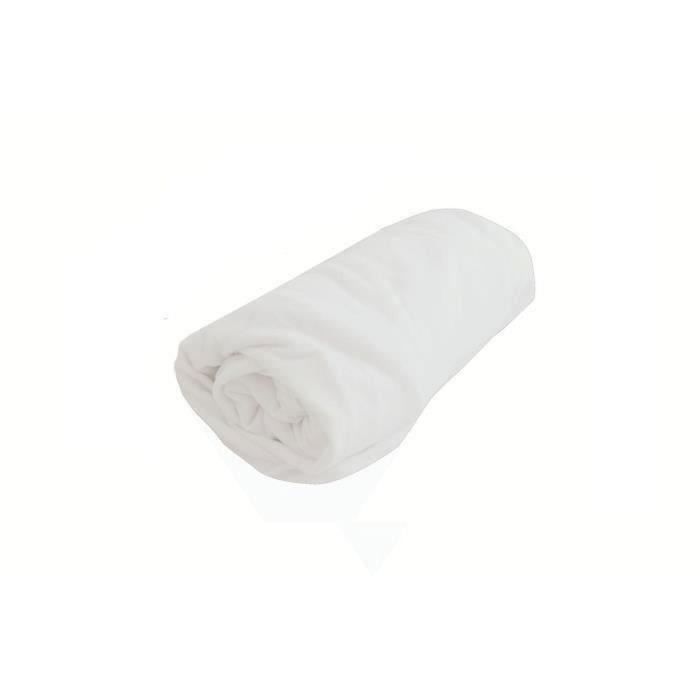 Drap housse imperméable - DOMIVA - 75 x 30 cm - Blanc - Anti-acarien - Respirant