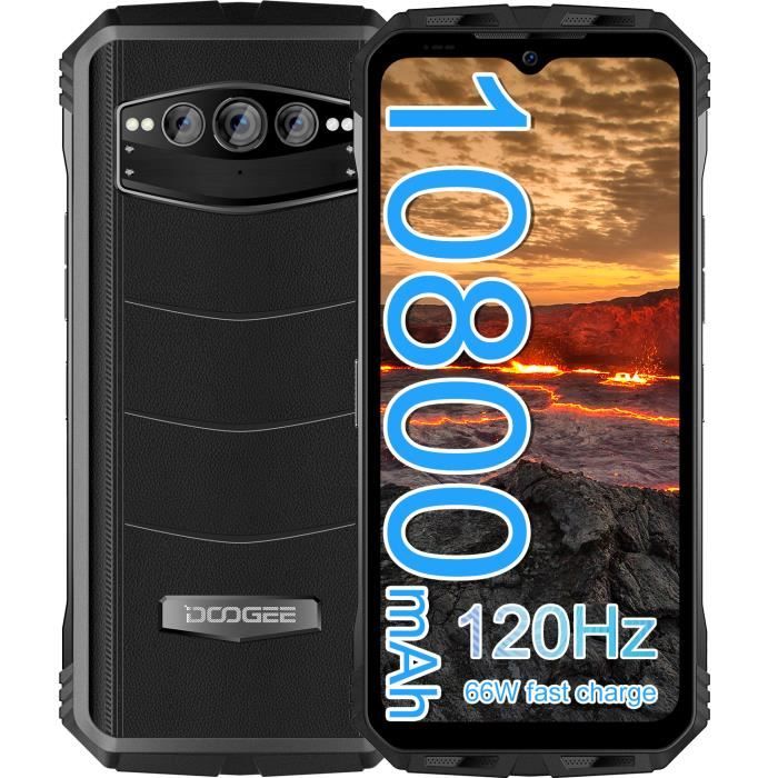 Telephone portable incassable DOOGEE S41 Pro smartphone pas cher robuste  5.5 pouce 4Go + 64Go 6300mAh NFC-Google Pay-Android 12 Noir - Cdiscount  Téléphonie