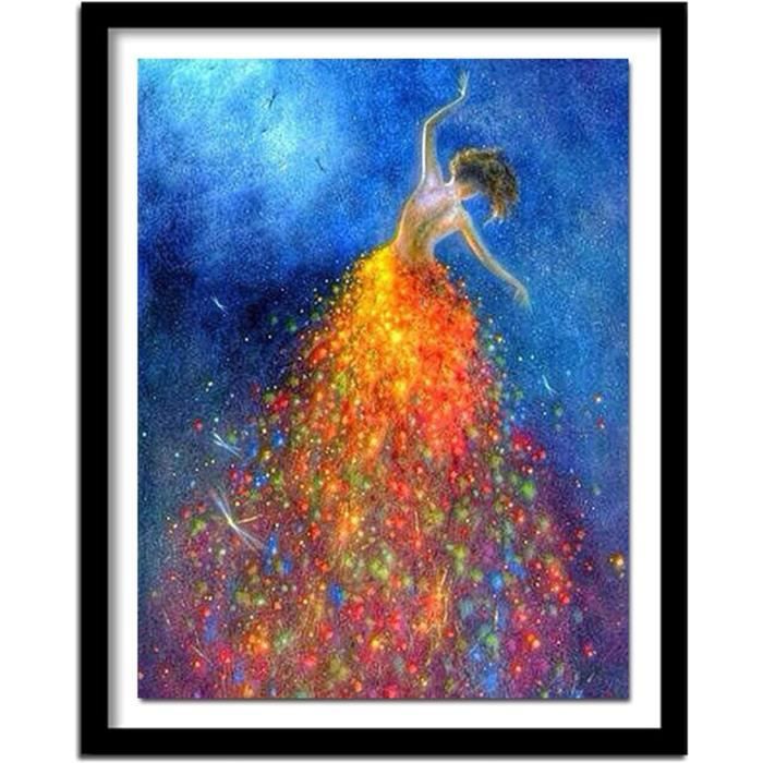 Kit Peinture Diamant 5D Danseuse Ballet 30x40cm - DIY Adulte, Complet, Brillant Et Relaxant - 11
