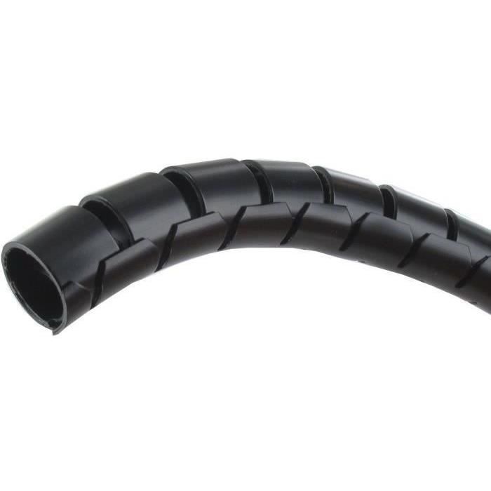 Gaine de frettage rapide (spiralée) pour protection des câblages électriques (-20° à +50°C) en 5m