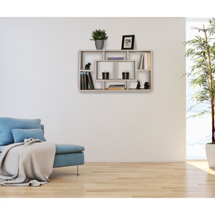 Étagère murale suspendue en bois ANDY MDF - FINEBUY - Sonoma - Design contemporain Étagère murale suspendue en bois ANDY MDF - FINEBUY - Sonoma - Design contemporain