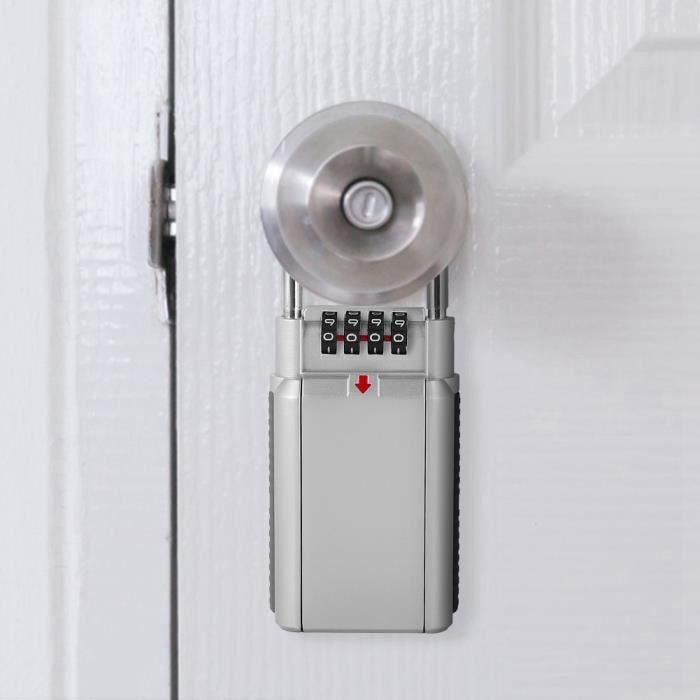 Boîte à Clés étanche Extérieure Murale - 12 Compartiments Avec Cadenas à Code Et Clé