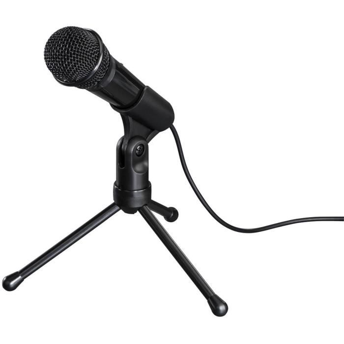 HAMA - Microphone Streaming + Mini-Trépied - MIC-P35 Allround - PC et PC Portable - Jack 3,5 mm (00139905)