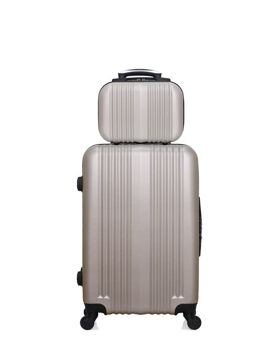 HERO - Lot de 2 valises weekend et vanity ABS LIPARI