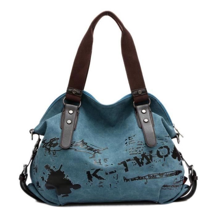 Sac Main en Toile Pour Femme Vintage Sac Bandouli re Fashion