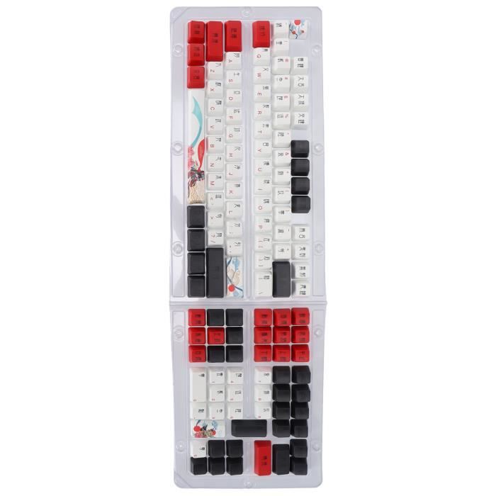 Keenso Keycaps de clavier 123 pièces PBT Keycap OEM hauteur conception ...