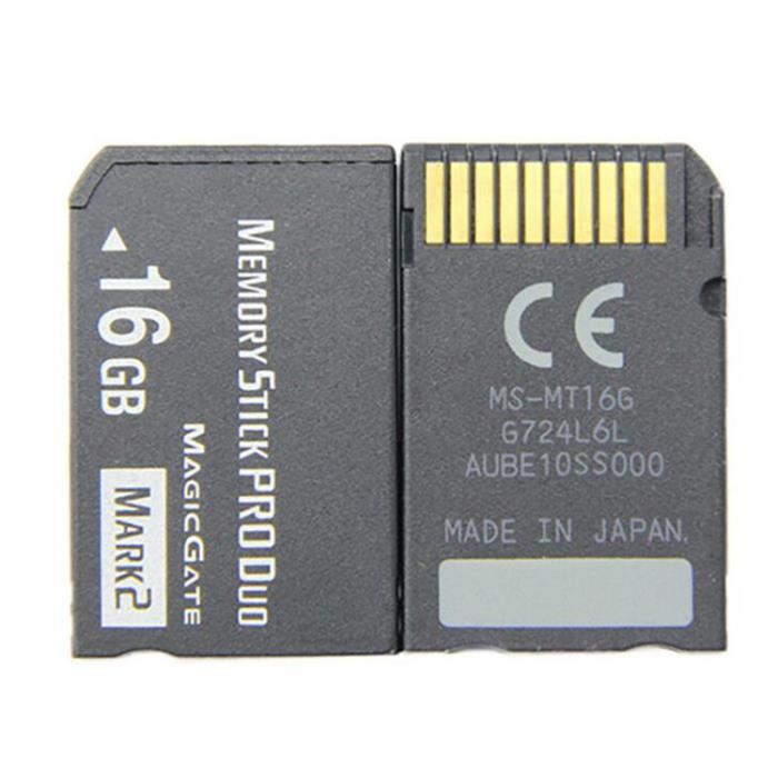 Memory Stick Clé USB Pro Duo pour appareil photo, SLR, Sony PSP 2000 3000 16 GB