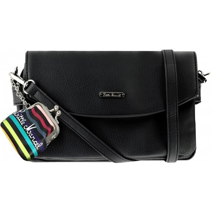 Sac bandouli?�re Little Marcel Taille S NOIR - LM0010E - Cdiscount Bagagerie - Maroquinerie