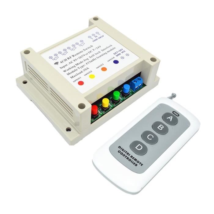 Multi Commutateur 2 canaux 230 V Récepteur Radio Interrupteur potentialfrei télécommandes