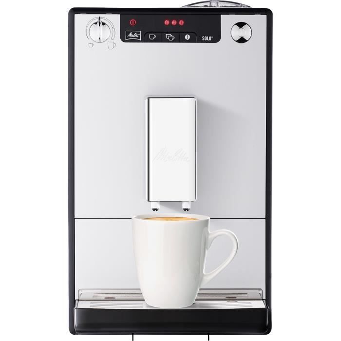 Machine à café broyeur à grain - Melitta - Solo - Argent