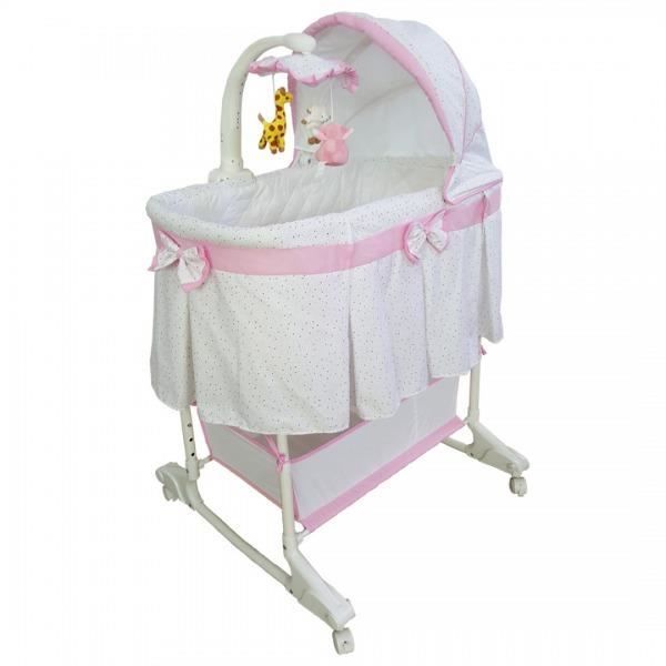 Berceau Bebe 0 5m Interactif Avec Telecommande 4en1 Sweet Melody Rose Cdiscount Puericulture Eveil Bebe