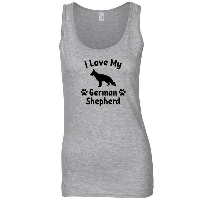 Veste J Aime Mon Chien De Berger Allemand Amant Mignon Adorable Veste Gris Cdiscount Pret A Porter
